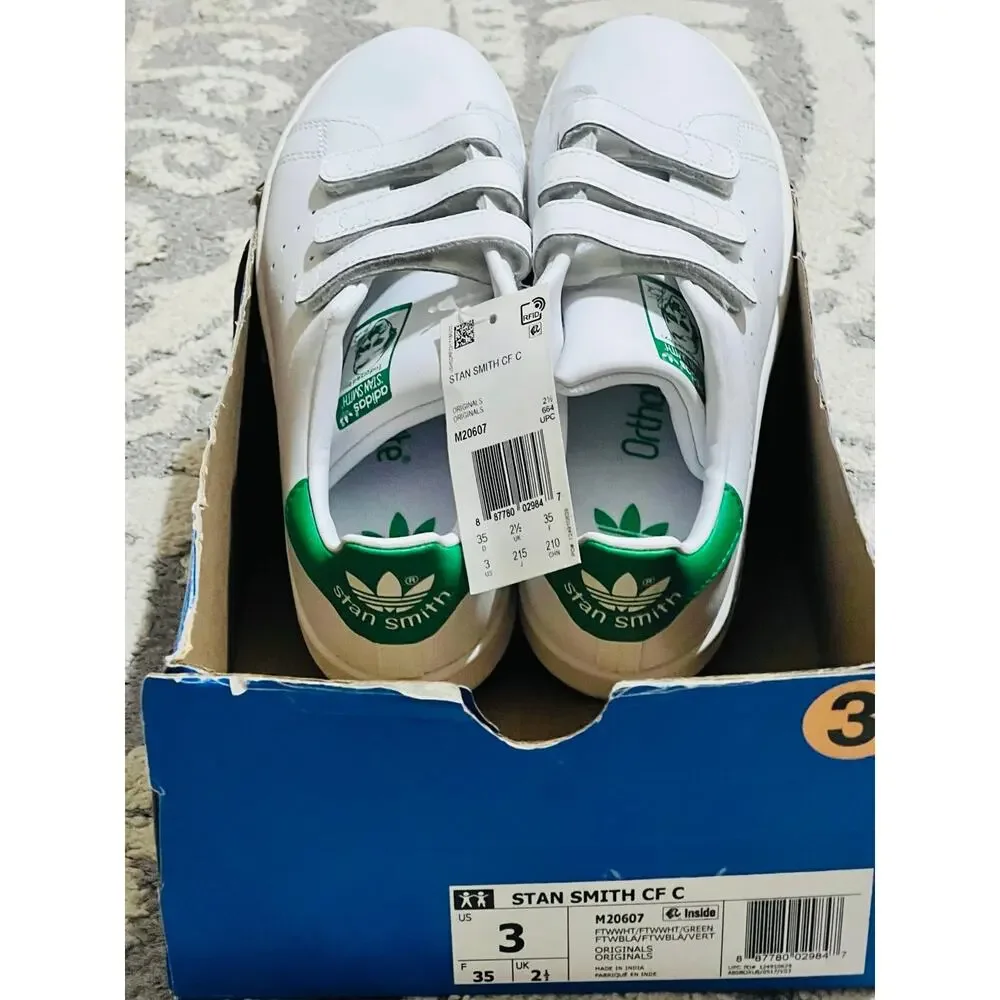 NWT❤️Adidas STAN SMITH COMFORT KIDS Sneaker sz3